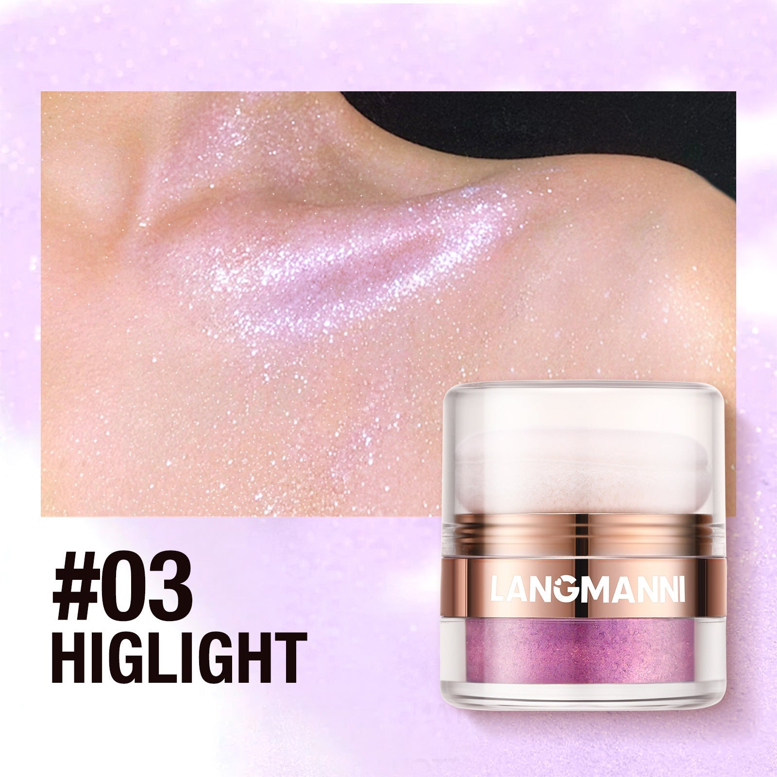 Highlighter Puder für Gesicht und Körper, Rouge, Shading-Puder