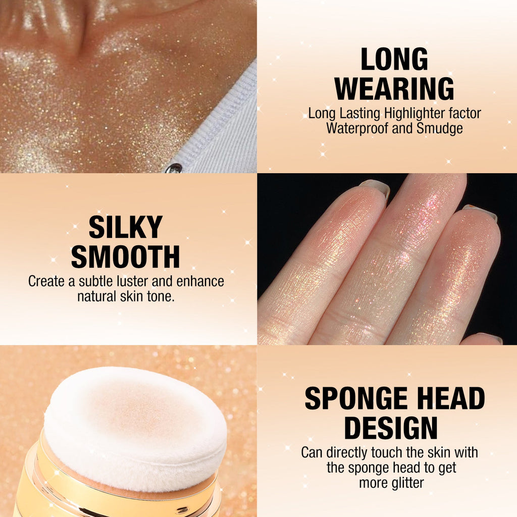 Highlighter Puder für Gesicht und Körper, Rouge, Shading-Puder