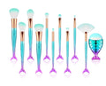 11tlg. Make-up-Pinsel-Set Maquiagem Maquillaje Neues Meerjungfrauen-Foundation-Augenbrauen-Eyeliner-Kosmetik-Make-up-Pinselset
