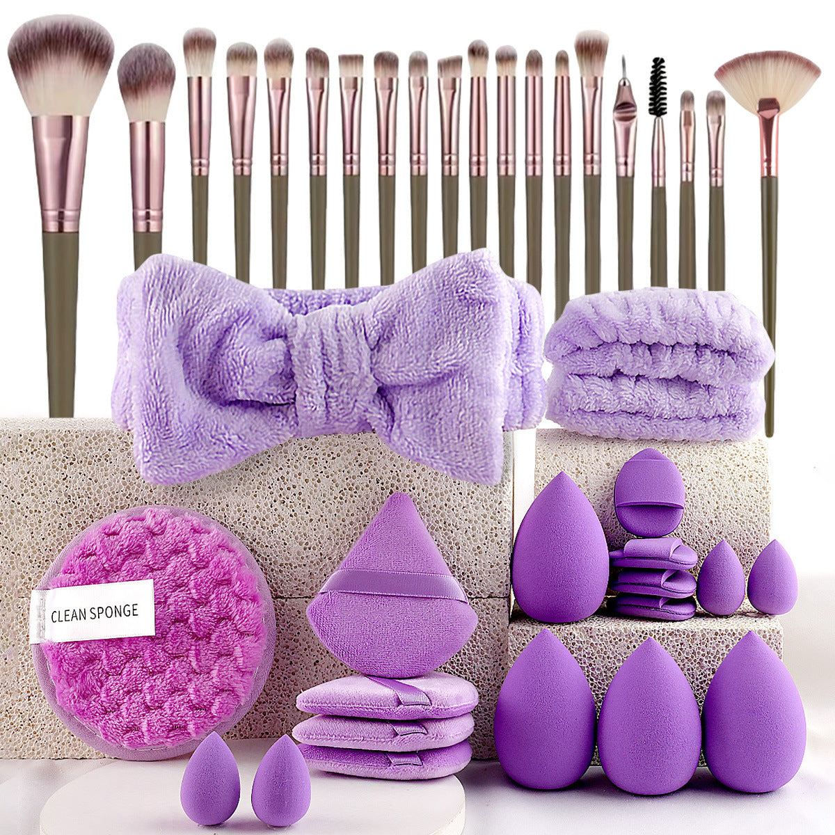 20- 40 Beauty Tools Major Combination Suit Face Wash Makeup Full Set (pick a set)