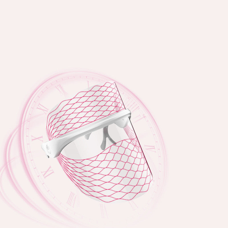 Wiederaufladbare LED-Siebenfarben-Touch-Farb-Lichtmaske Schönheitsmaske Photonen-Verjüngungsspektrometer