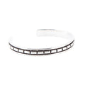 Geometric All Sterling Silver Cuff Bracelet