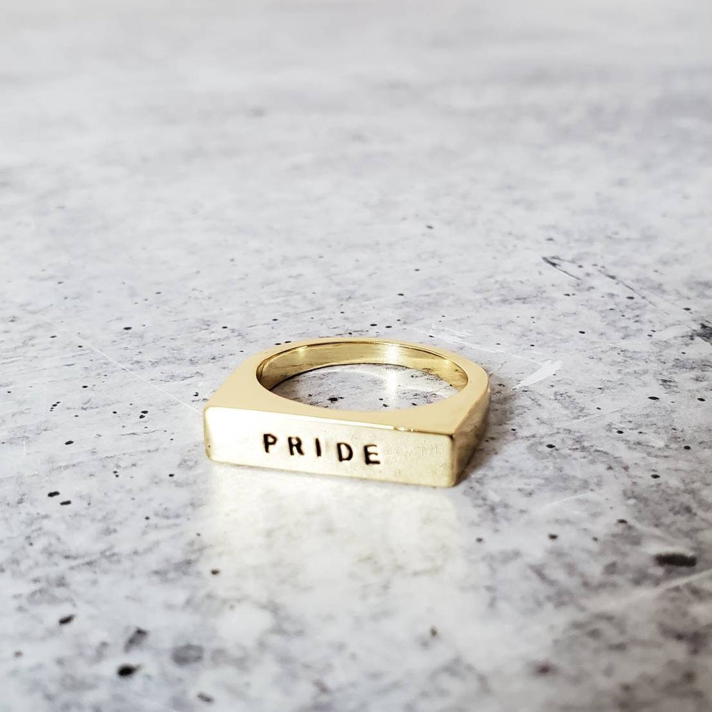 PRIDE LGBTQIA+ Flachkopfring