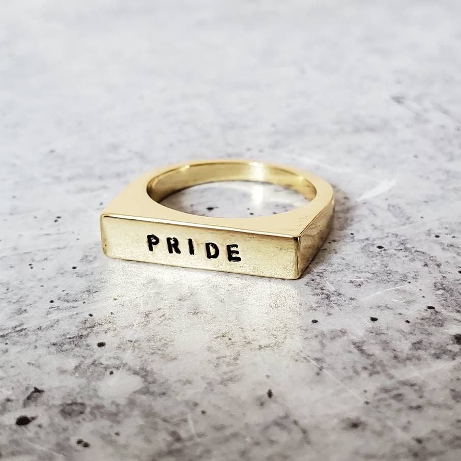 PRIDE LGBTQIA+ Flachkopfring