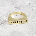 PRO CHOICE Gold- oder Silber-Flat-Top-Ring
