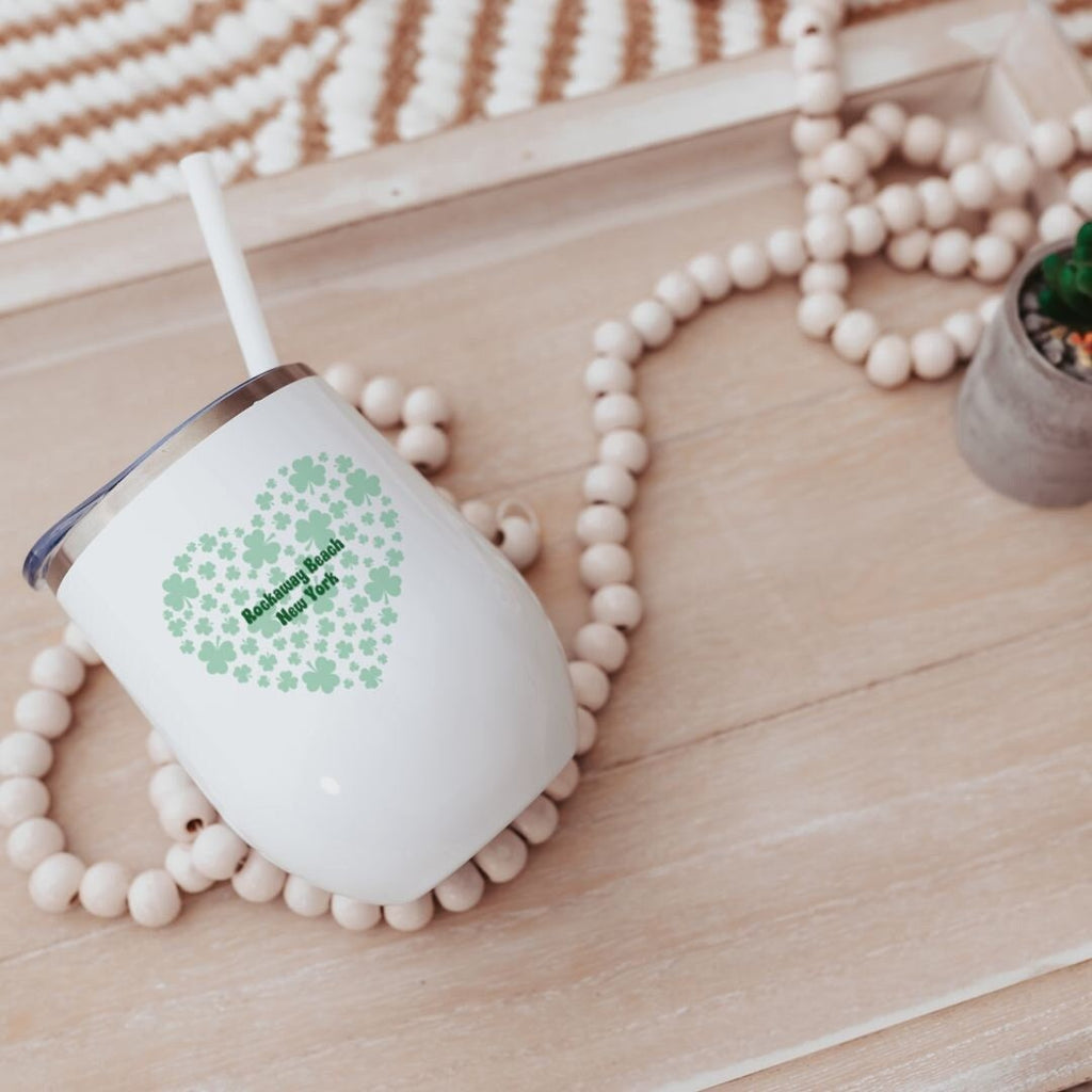 Individueller St. Patrick's Day Herz-Weinkelch