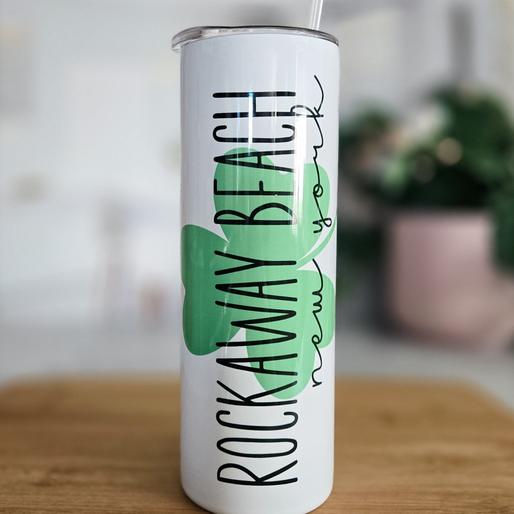 St. Patrick's Day Shamrock Custom Water Bottle