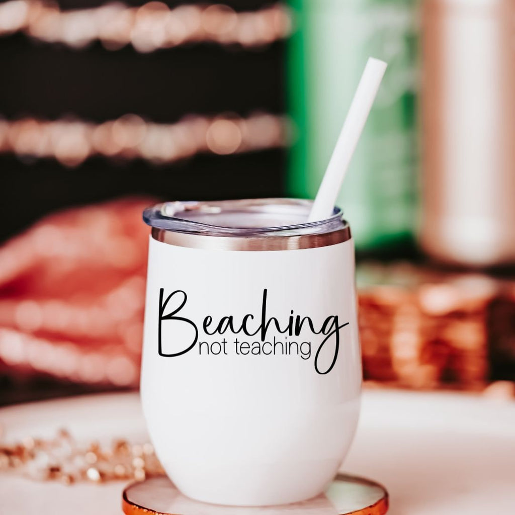 Beaching Not Teaching Trinkbecher für Lehrer