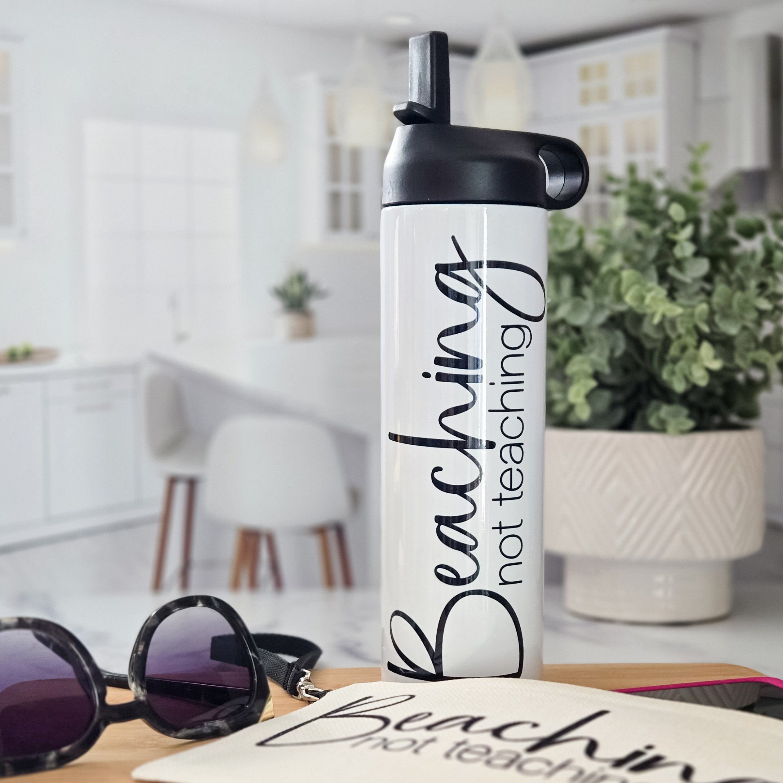 Sonnendeck statt Lehrsaal Trinkflasche für Lehrer