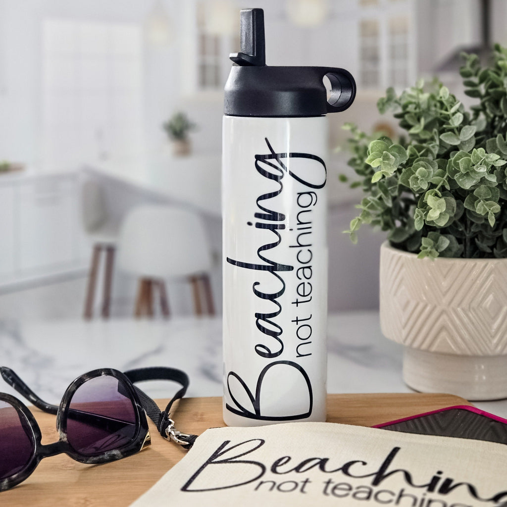 Sonnendeck statt Lehrsaal Trinkflasche für Lehrer