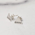 Queere Ohrstecker aus Silber
