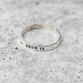 FUCK IT Sterling Silber Ring