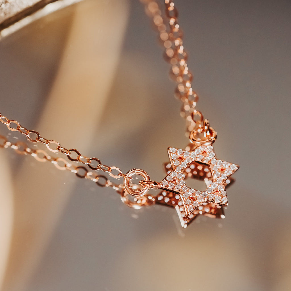 Star of David Classic Crystal Necklace