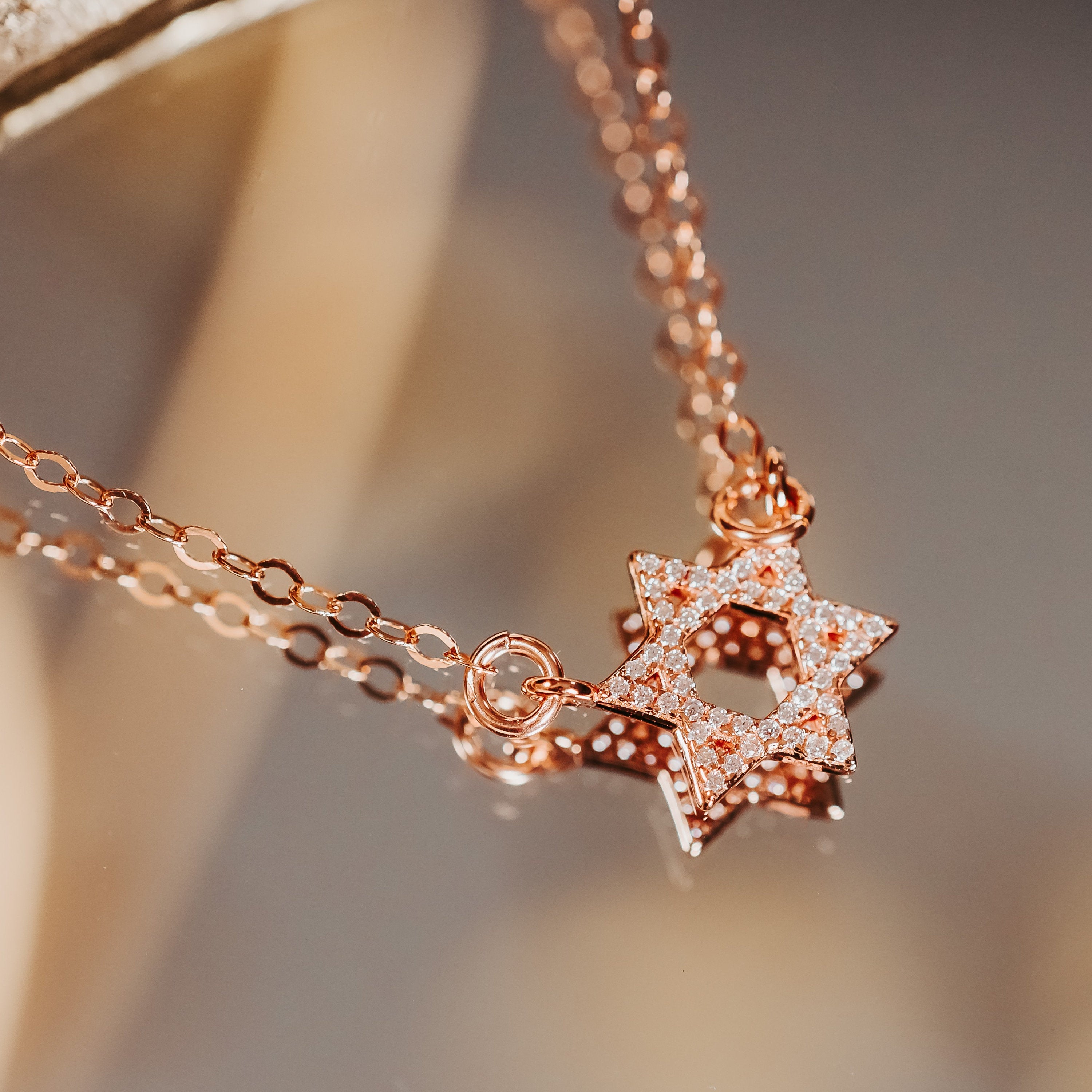 Star of David Classic Crystal Necklace
