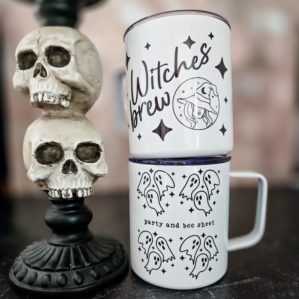 Witches Brew Halloween Travel Mug with Lid
