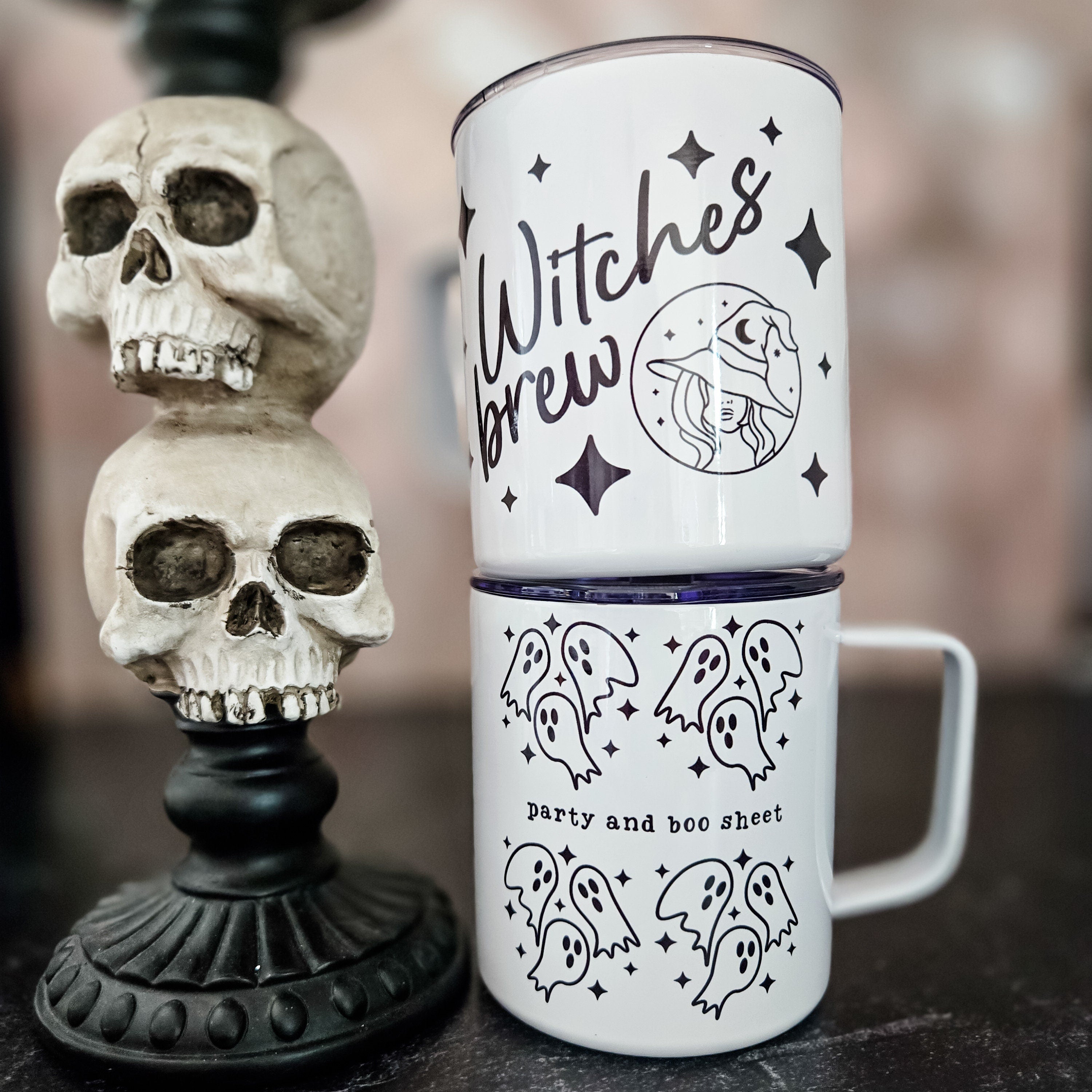 Witches Brew Halloween Travel Mug with Lid