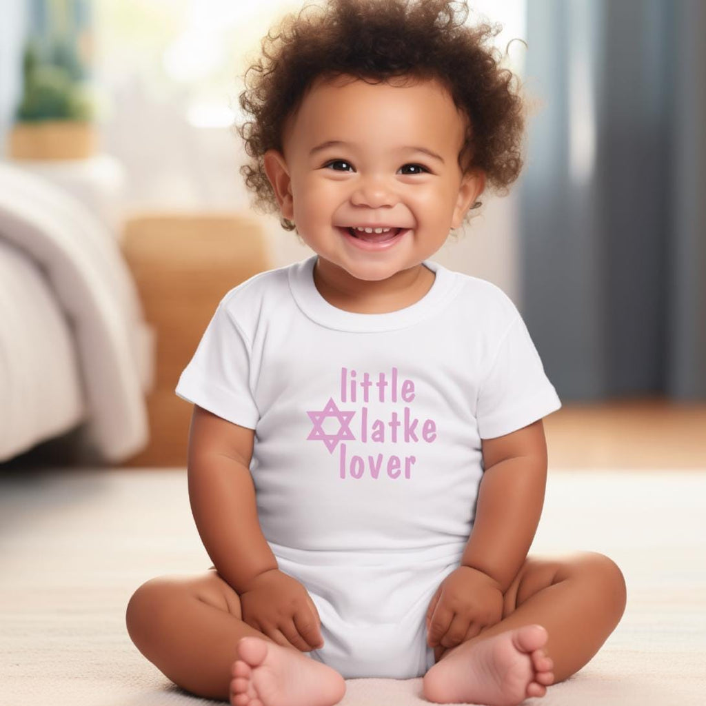 Chanukka Baby Body oder Kleinkind T-Shirt "Little Latke Lover"