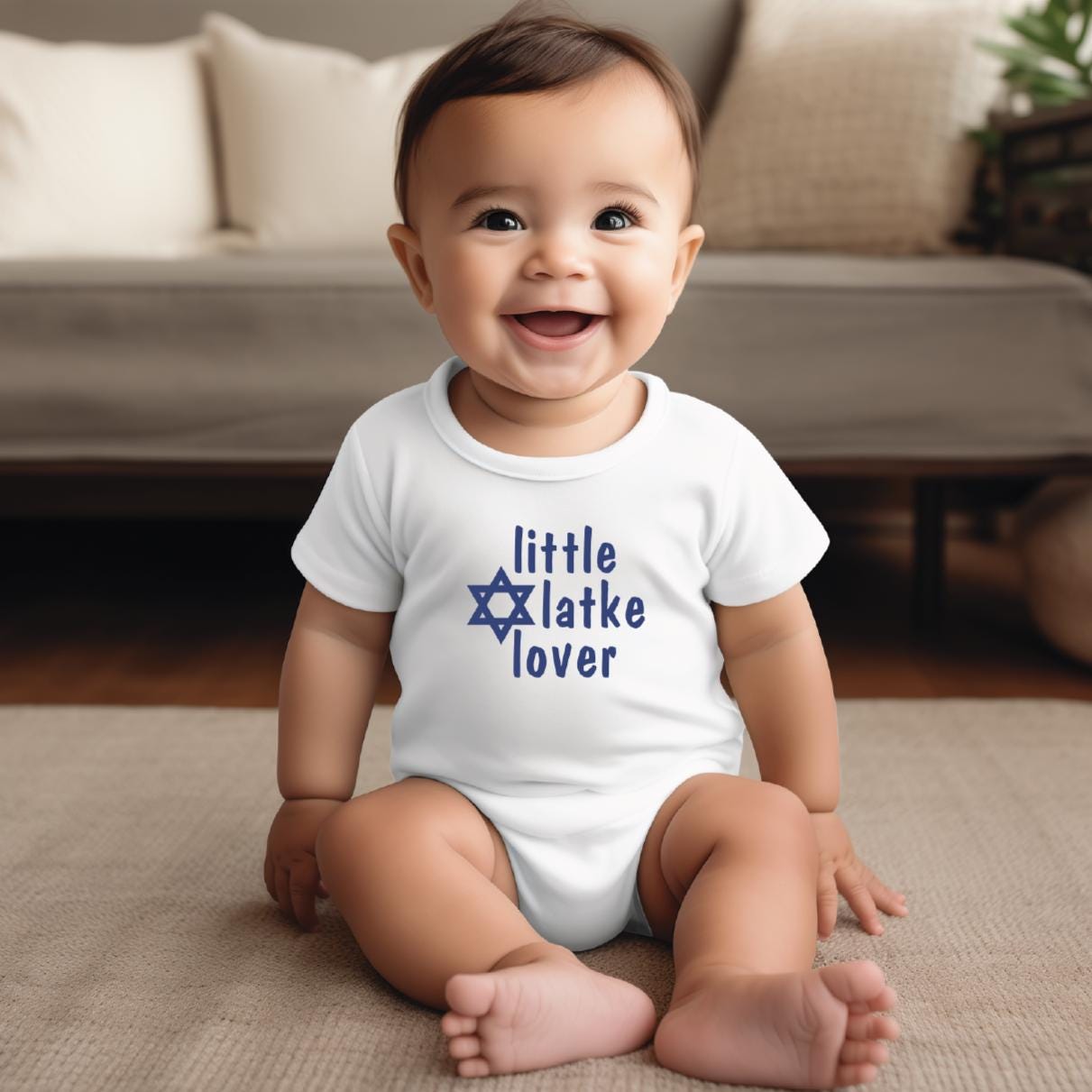 Chanukka Baby Body oder Kleinkind T-Shirt "Little Latke Lover"