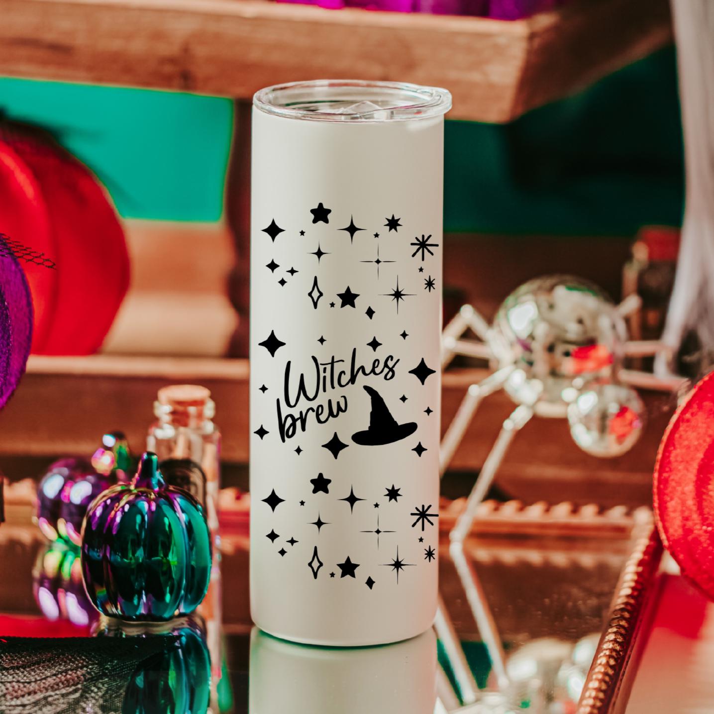 Witches Brew Fun Glow in the Dark Halloween Tumbler