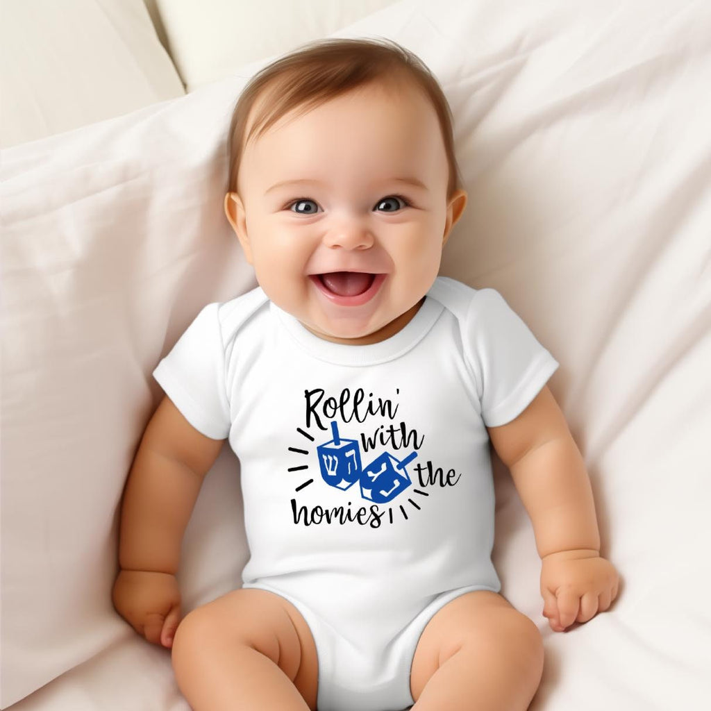 Rollin' with the Homies Chanukka Baby Body oder Kleinkind-T-Shirt