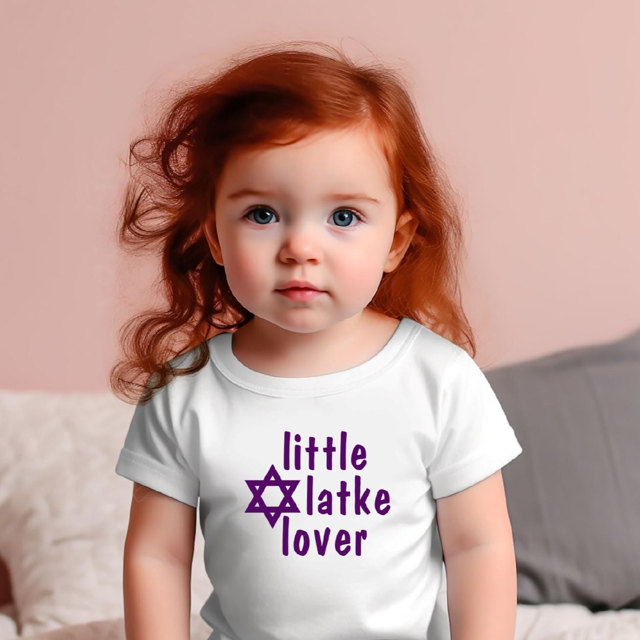 Chanukka Baby Body oder Kleinkind T-Shirt "Little Latke Lover"