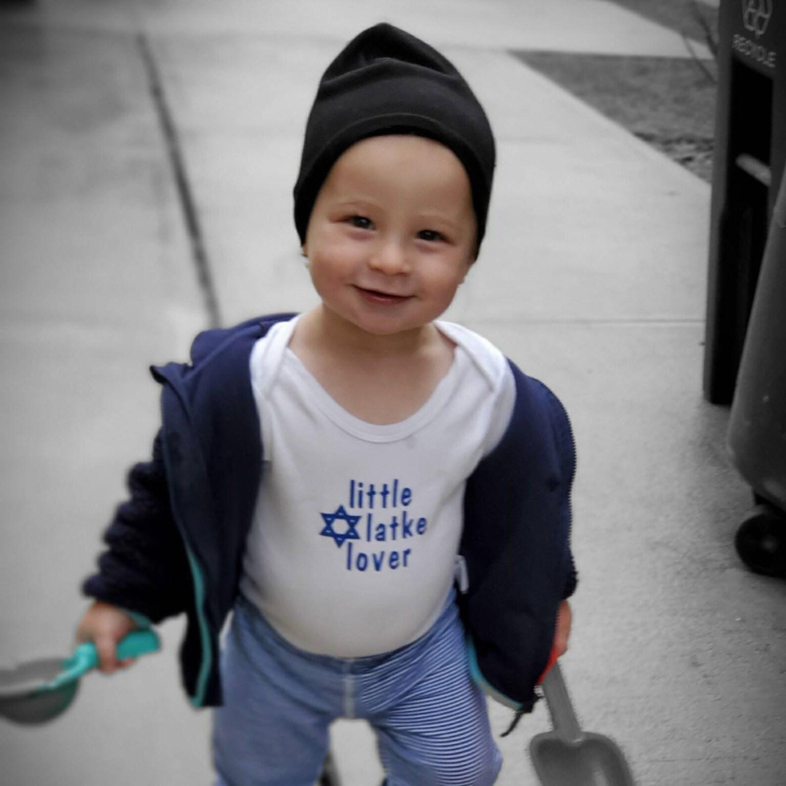 Chanukka Baby Body oder Kleinkind T-Shirt "Little Latke Lover"