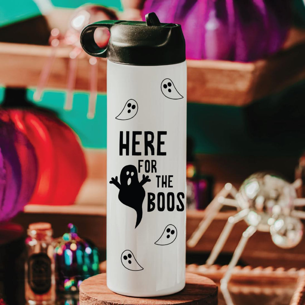 Hier für die Boos Geister Halloween Trinkflasche