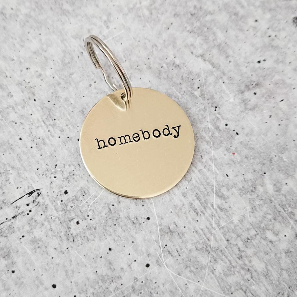 HOMEBODY Schlüsselanhänger Messing