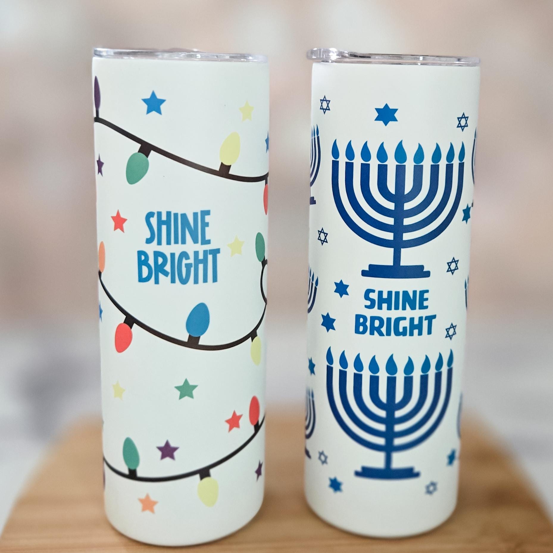 Chrismukkah nachleuchtendes 20oz Becher-Set