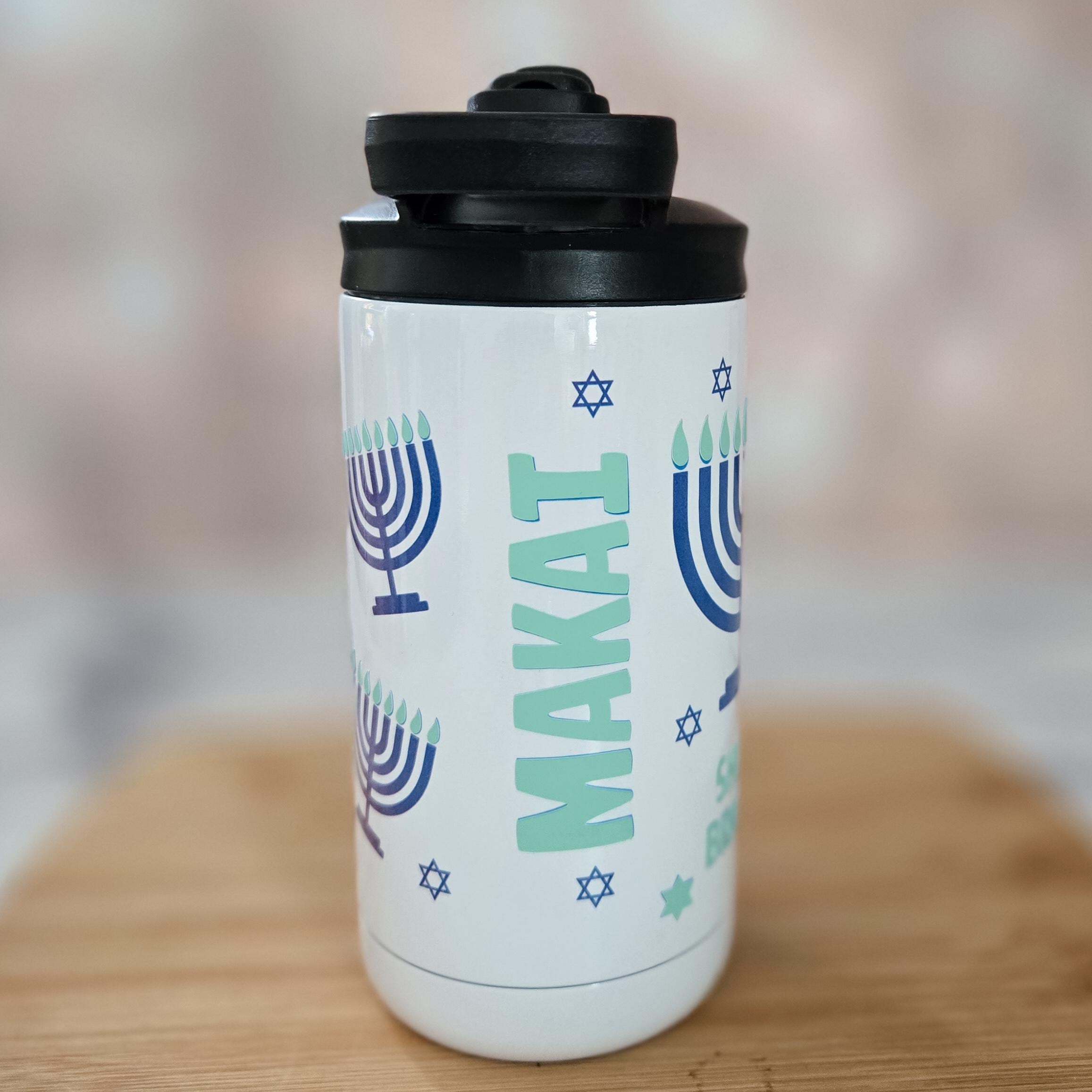 Mama und ich leuchten hell Hanukkah-Leuchtbecher-Set