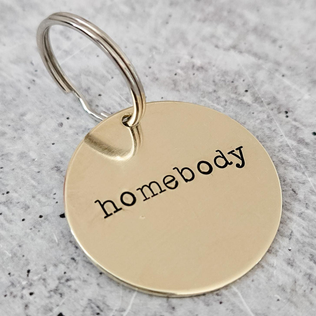 HOMEBODY Schlüsselanhänger Messing