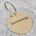 HOMEBODY Schlüsselanhänger Messing