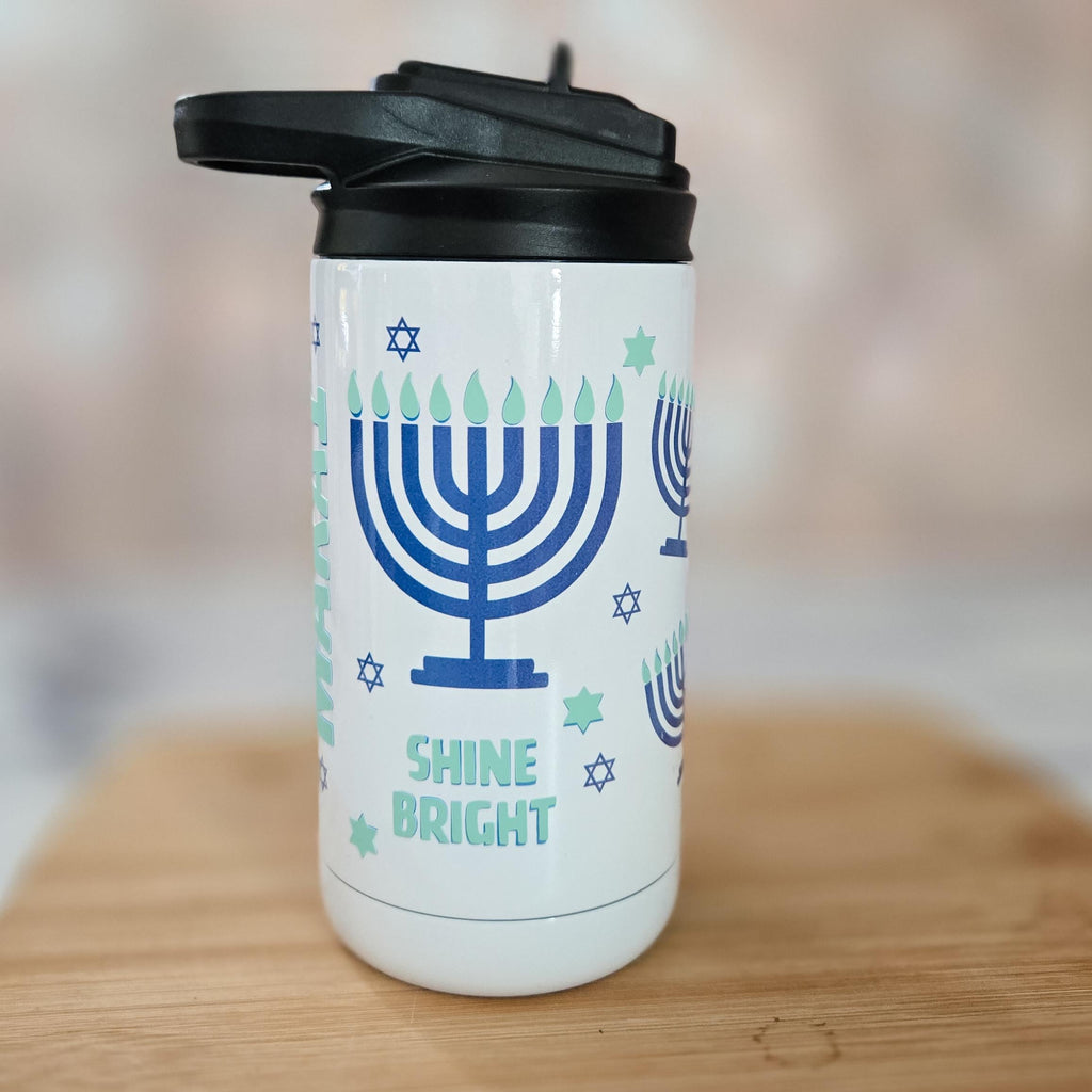 Mama und ich leuchten hell Hanukkah-Leuchtbecher-Set