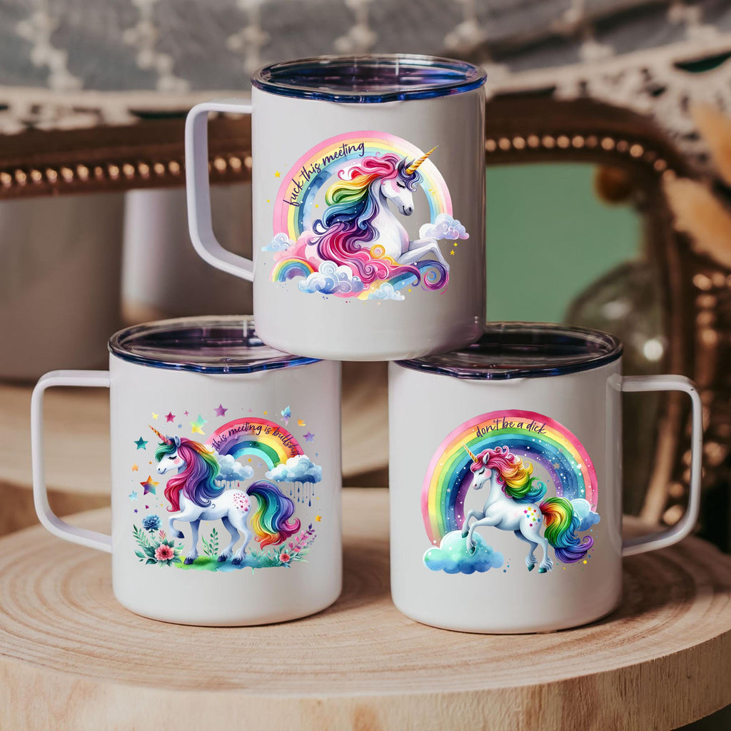 Diese Besprechung ist Schwachsinnige Magische Einhorn Reise-Kaffeetasse