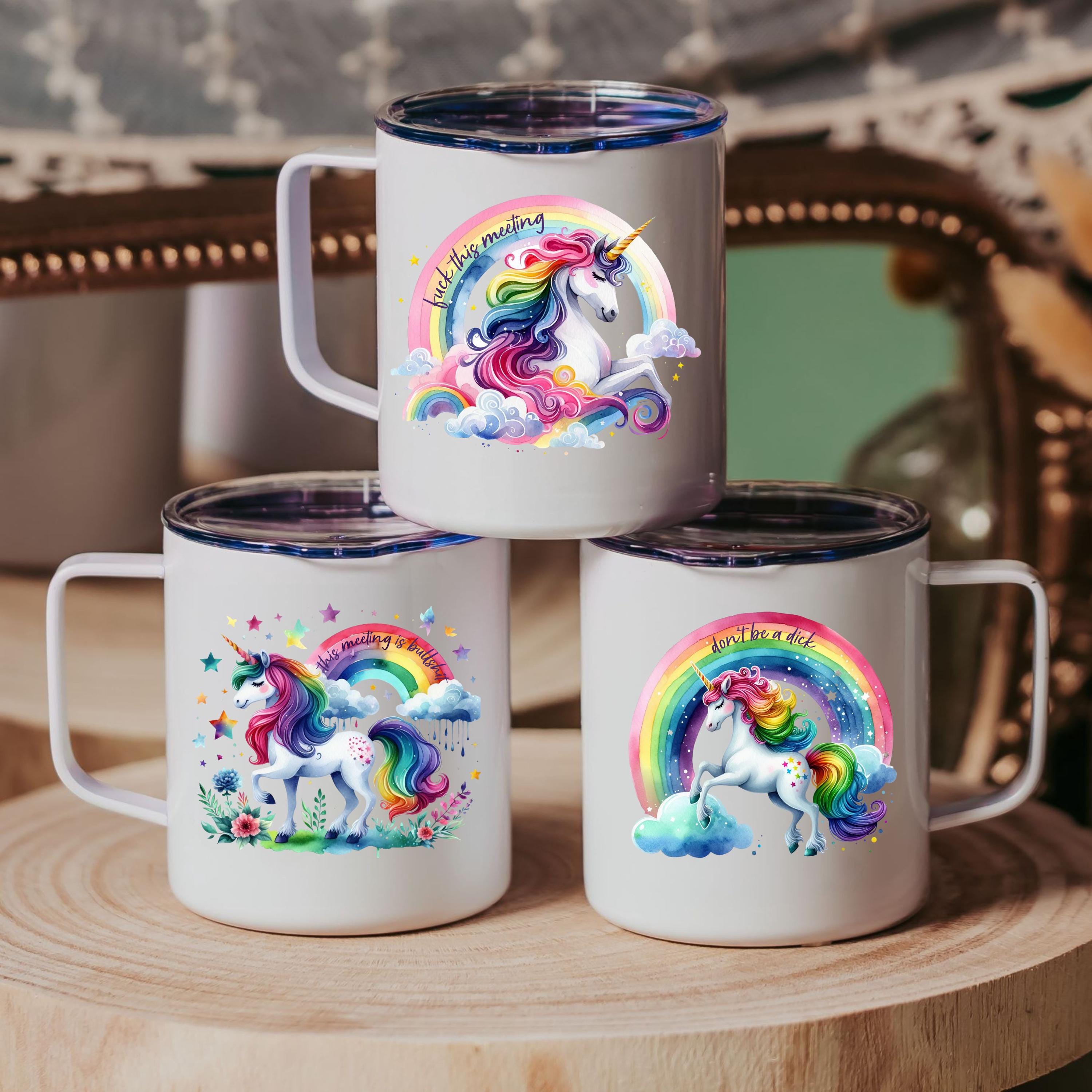 Diese Besprechung ist Schwachsinnige Magische Einhorn Reise-Kaffeetasse