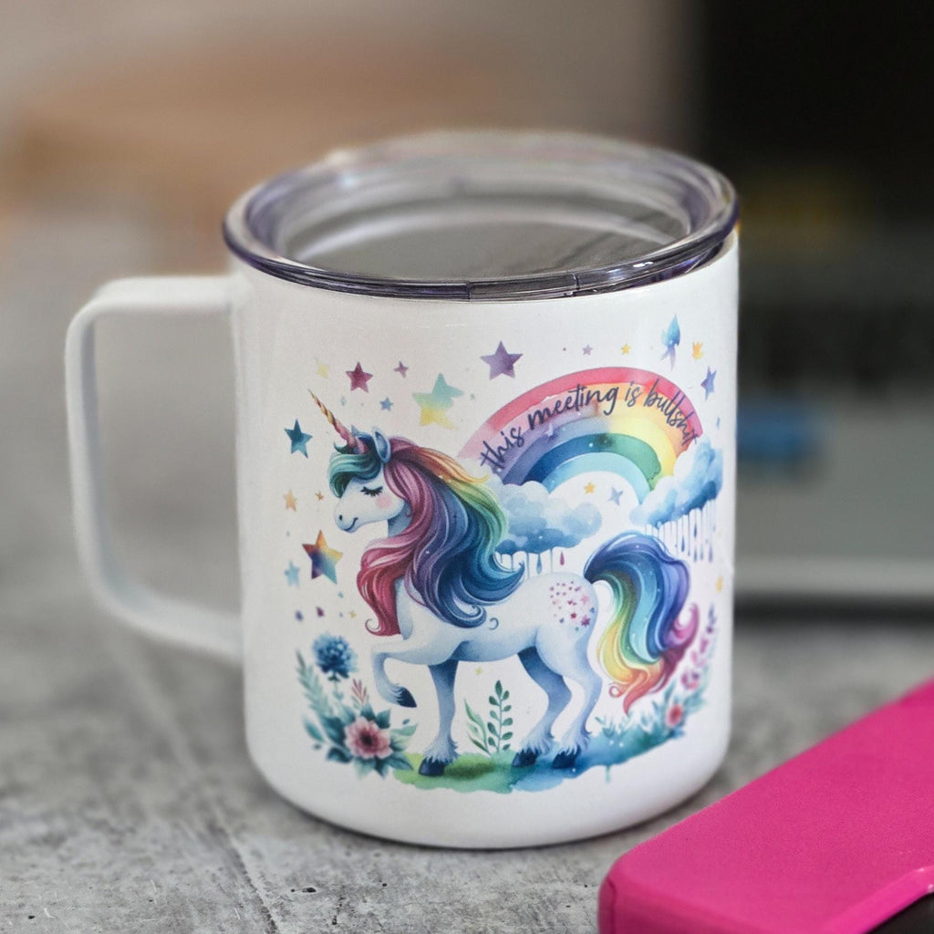 Diese Besprechung ist Schwachsinnige Magische Einhorn Reise-Kaffeetasse