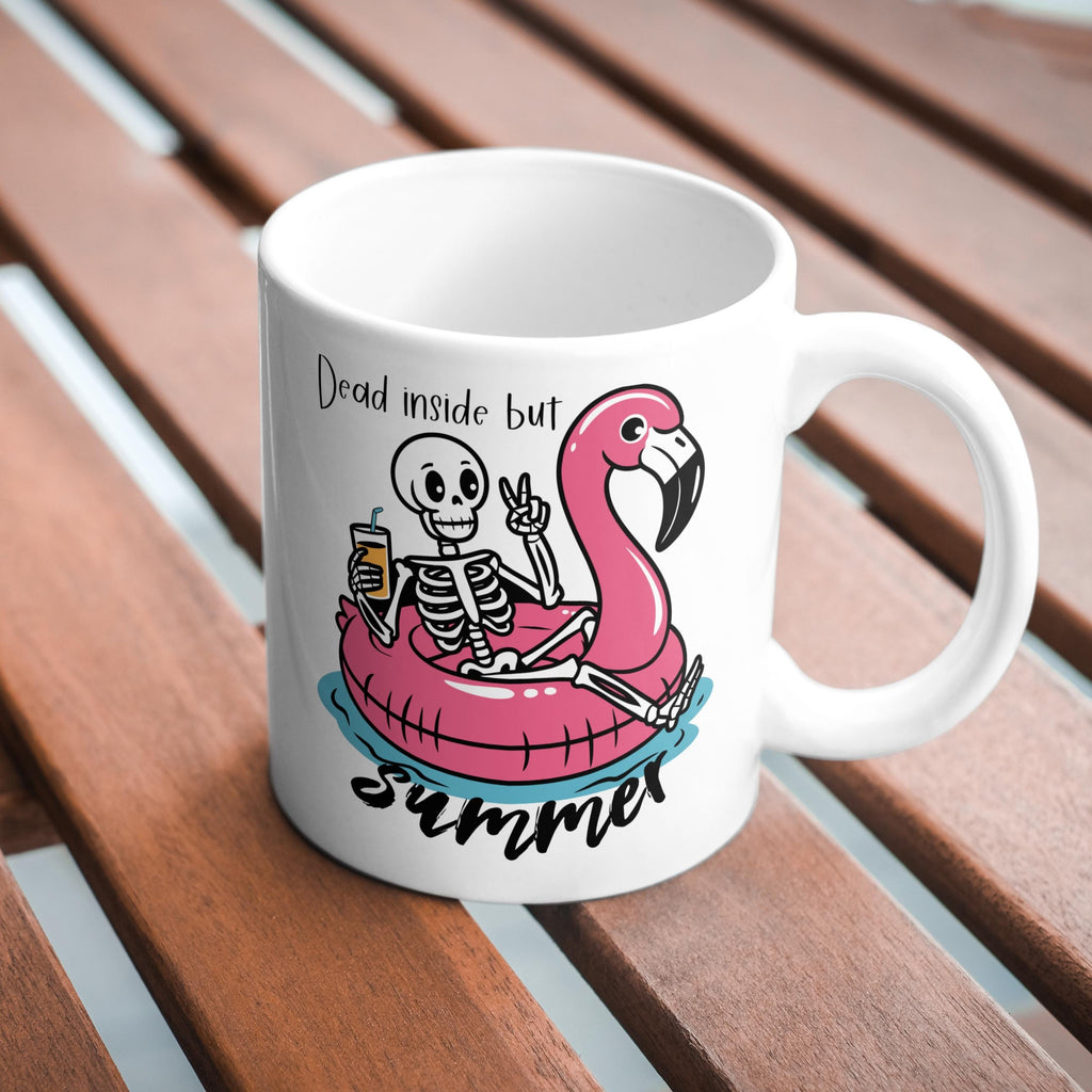 Innerlich tot, aber Sommer Keramiktasse