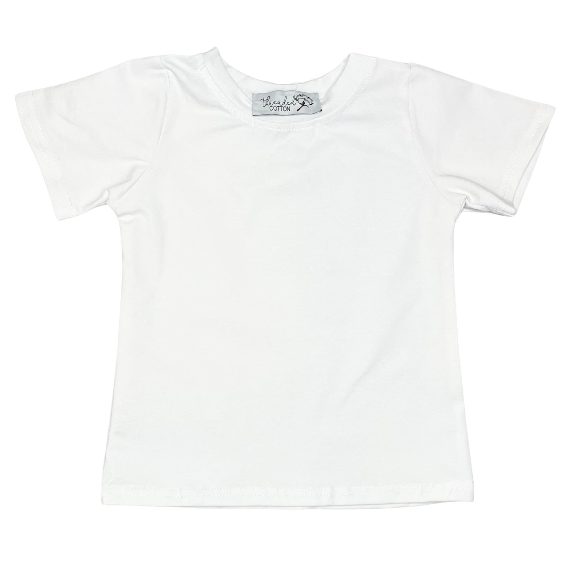 Threaded Cotton Boy Short Sleeve Shirt 100% Cotton