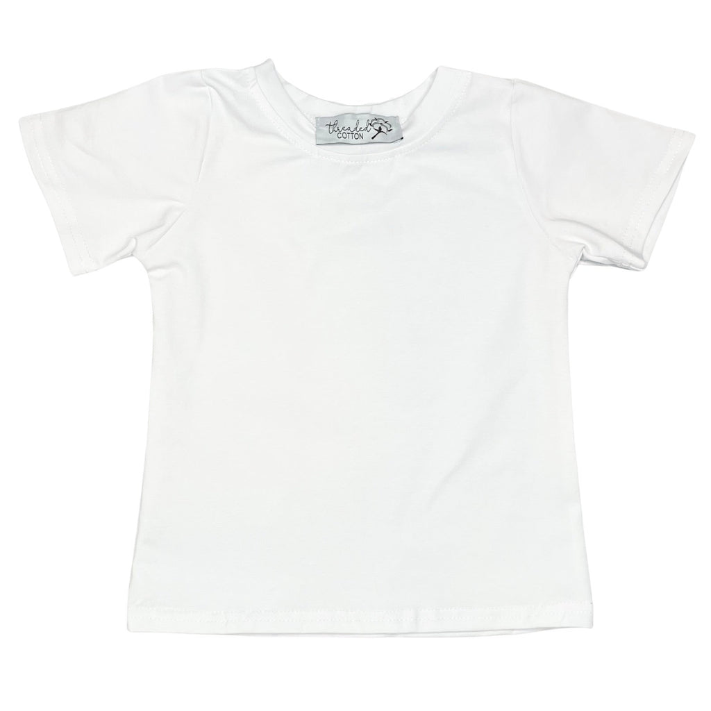 Threaded Cotton Boy Short Sleeve Shirt (95% cotton/spandex)