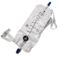 Urinary Leg Bag With  Anti-Reflex Valve Large  12 Ct