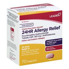 Leader™ 24 Hour Allergy Relief – 180 mg (70 Tablets)