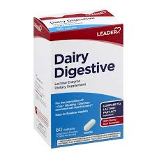 Leader™ Fast Acting Lactase Enzyme – Digestive Support (60 Caplets)