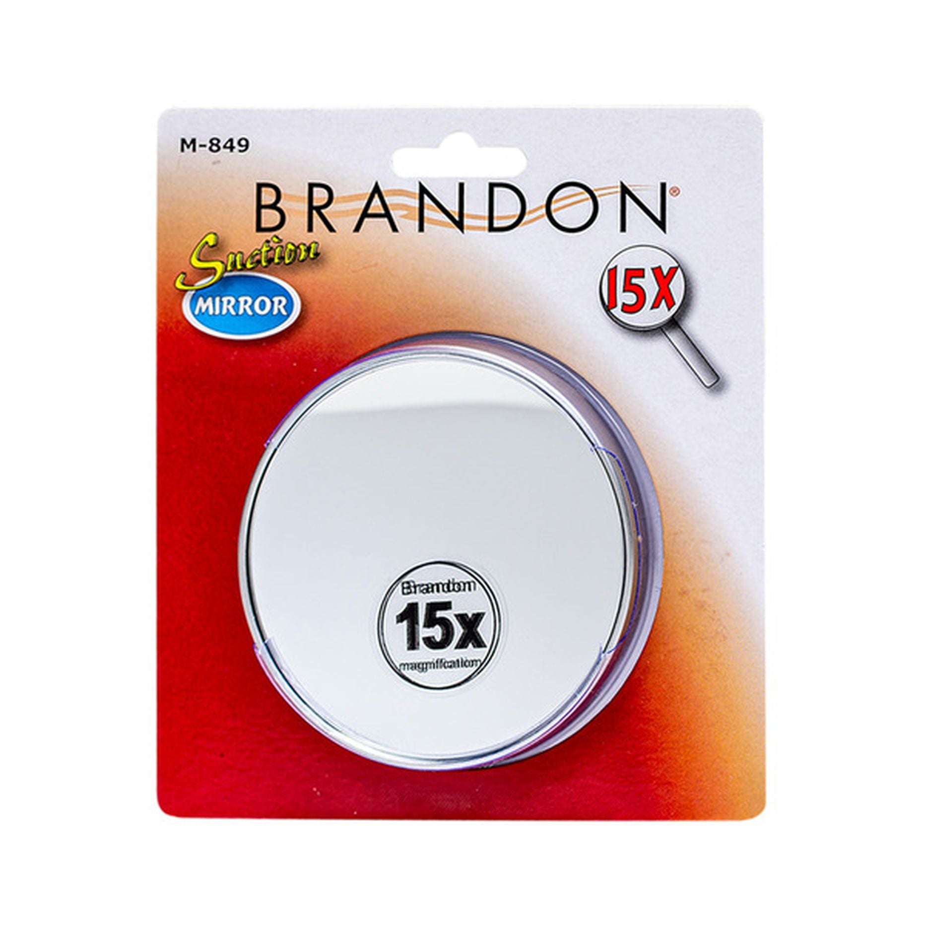 Brandon 15x Magnifying Suction Mirror - Model M-849
