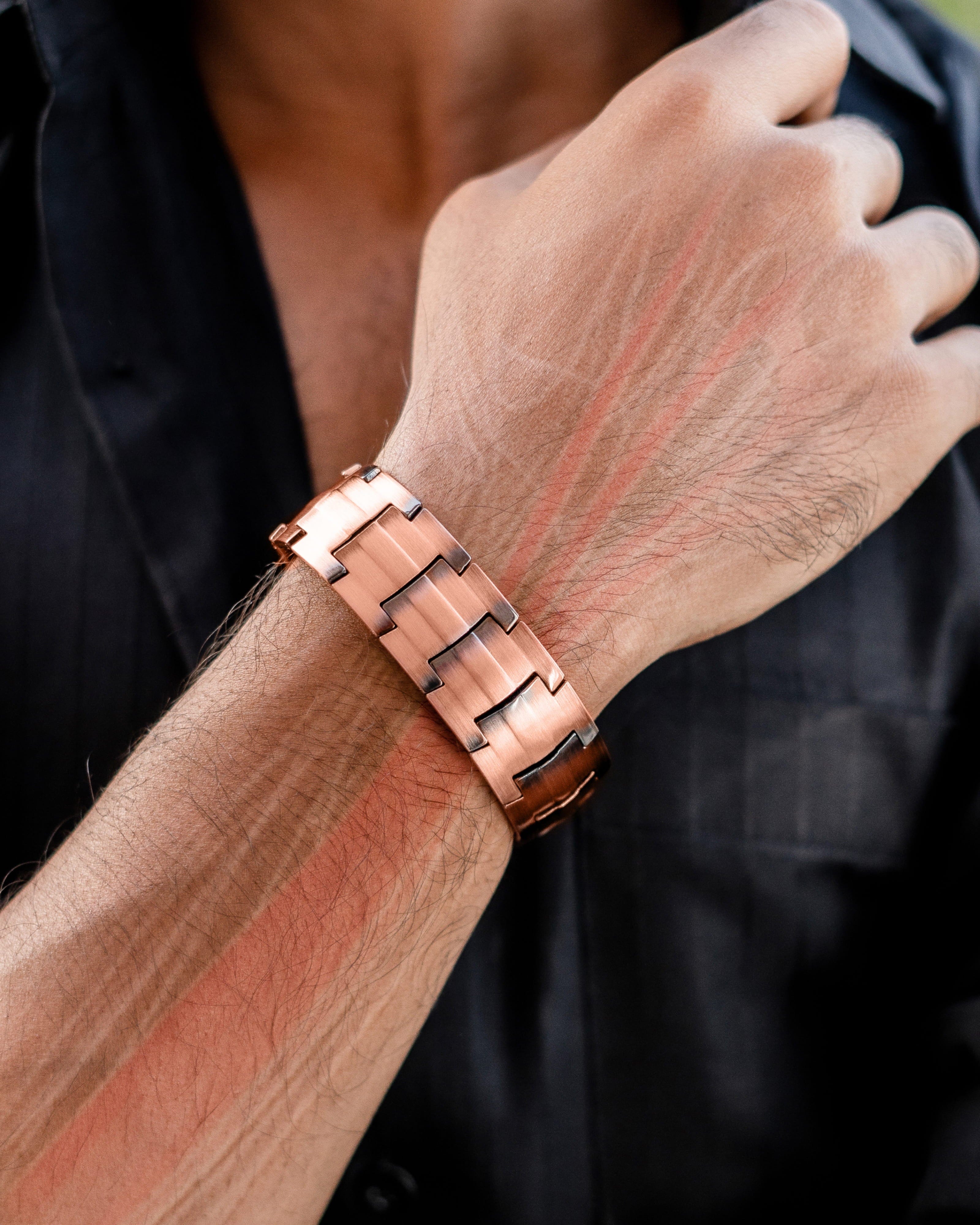 3x Stärke Kupfer-Magnetarmband für Herren (Legacy)