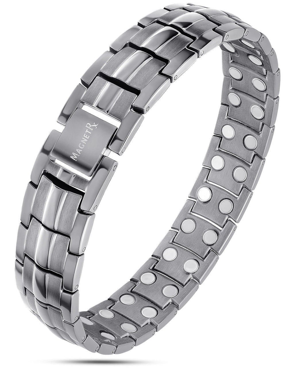 Ultra starkes Magnetarmband Gunmetal Grau Classic