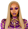 Ash Blonde Straight 24' Brazilian Human Hair Lace Closure Wigs With Baby Hair