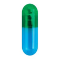 CONI-SNAP Hard Gelatin Capsules, Size #3, Green/Blue (5,000 Count Bulk)