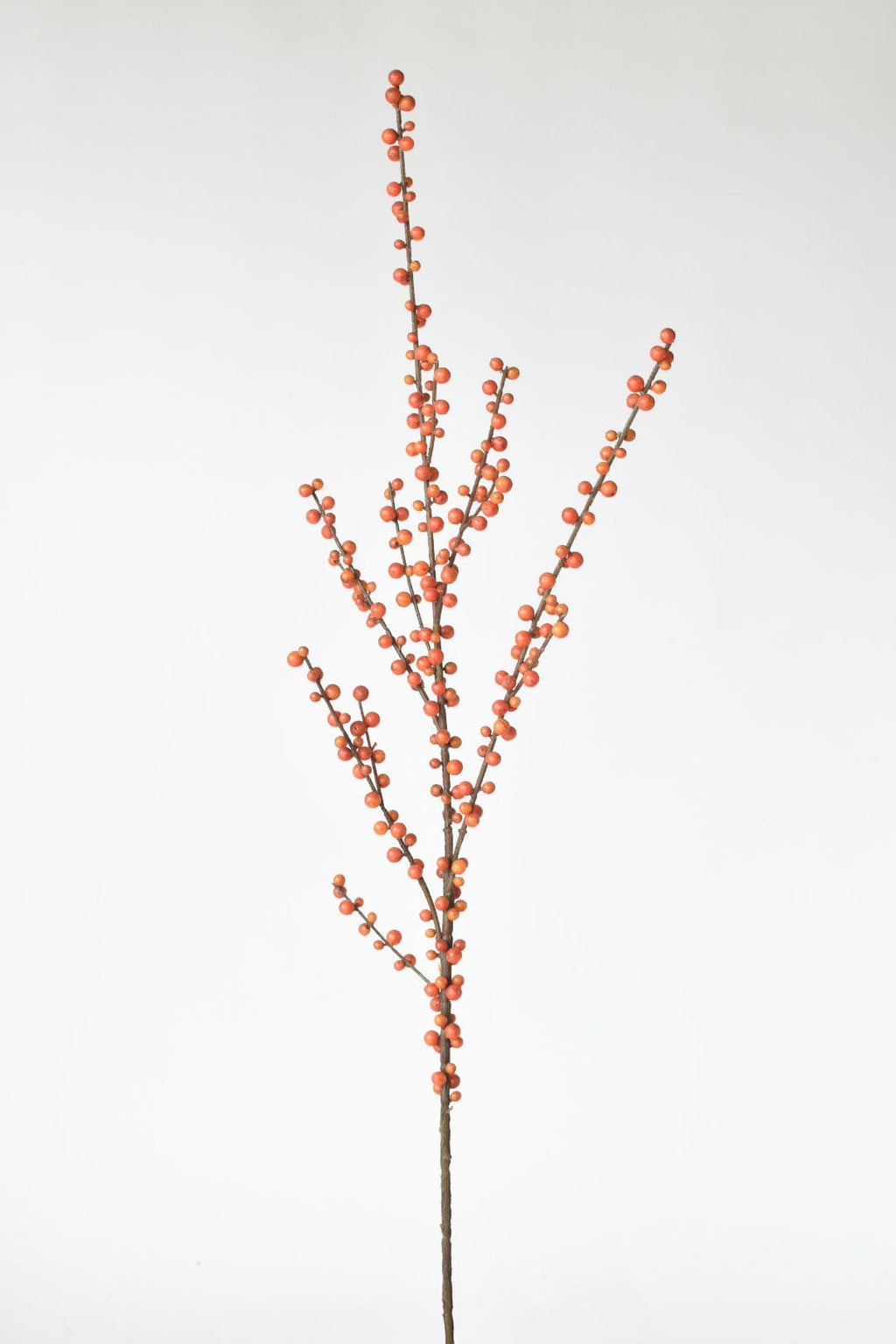 43" Faux Outdoor Orange Berry Stem