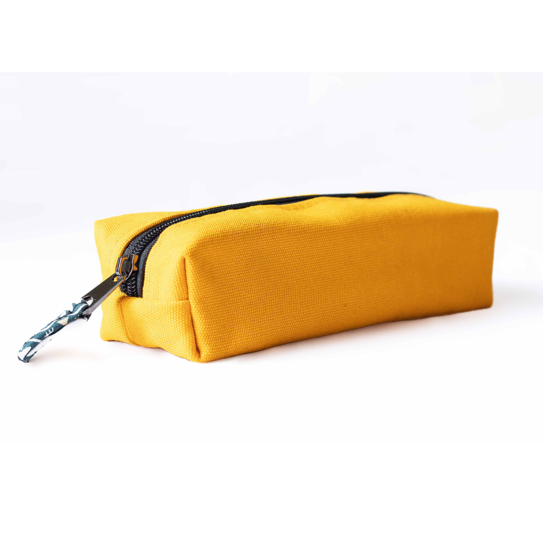 Pencil Pouch Zipper Bag – Fair Trade Cotton Canvas Pencil Case