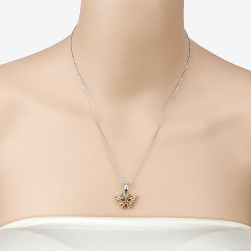1.32 Carat Genuine Citrine .925 Sterling Silver Pendant